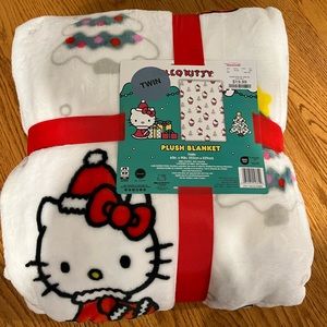 Hello Kitty Christmas Twin Blanket